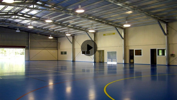 Prefabricated Basketball Playground Building with Light Steel Structure